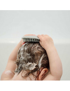 Silicone Shampoo Brush - Grey 2
