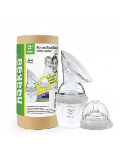 Gen.3 Silicone Breast Pump & Baby Bottle Top...