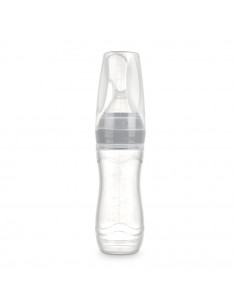 Silicone Baby Food Dispensing Spoon - Grey
