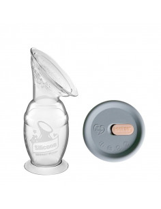 Breast milk pump with suction foot 150ml & Silcione Lid