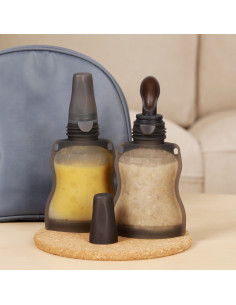 Silicone Pouch With Feeding Spoon (130ml) 2