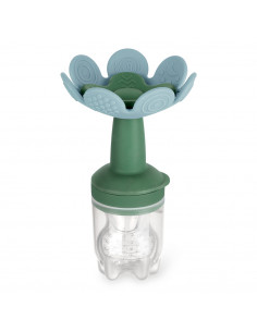 Blumenförmiger Fruchtsauger und Gefrierhülle Set -...