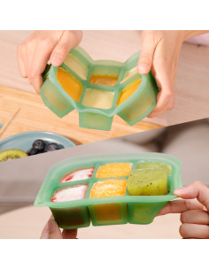 Easy-Freeze Tray - 6 Compartments - Blush Green 2