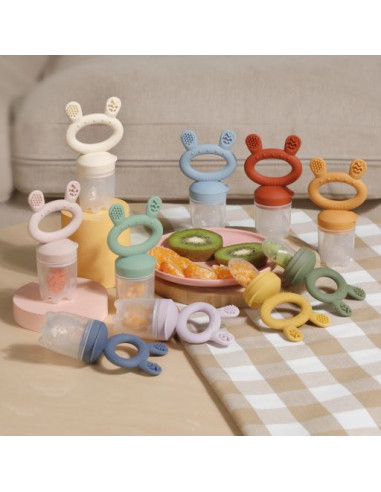 Fruchtsauger und Gefrierhülle - Set Creme