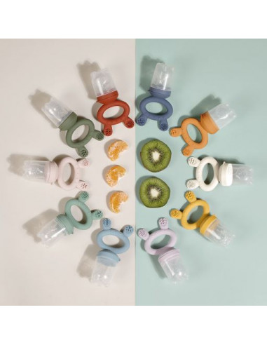 Fruchtsauger und Gefrierhülle - Set Creme