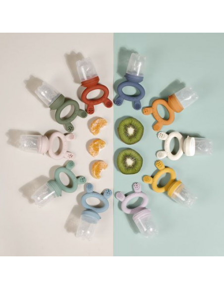 Fruchtsauger und Gefrierhülle - Set Creme