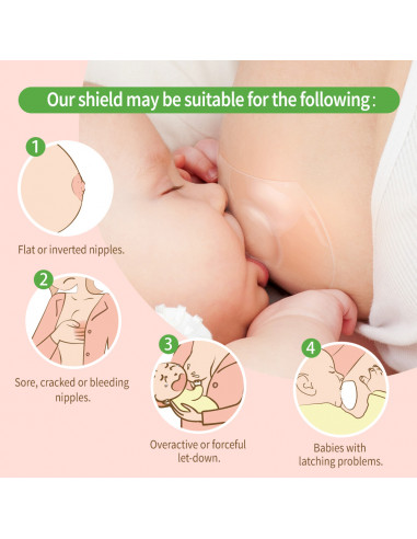 Ultra-Thin Silicone Nipple Shields-Size L