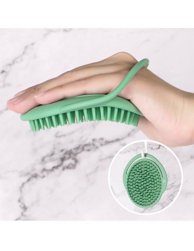 Shampoobürste - Erbsengrün