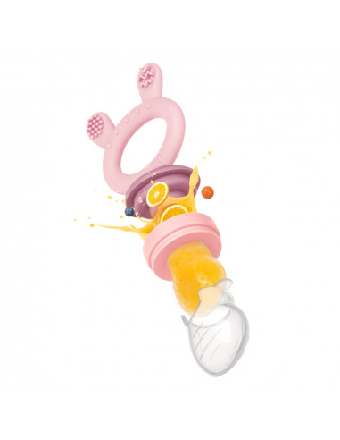 Fruchtsauger und Gefrierhülle - Set Himmelblau