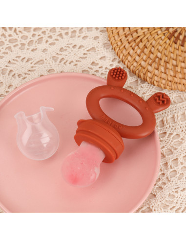 Fruchtsauger und Gefrierhülle - Set Himmelblau