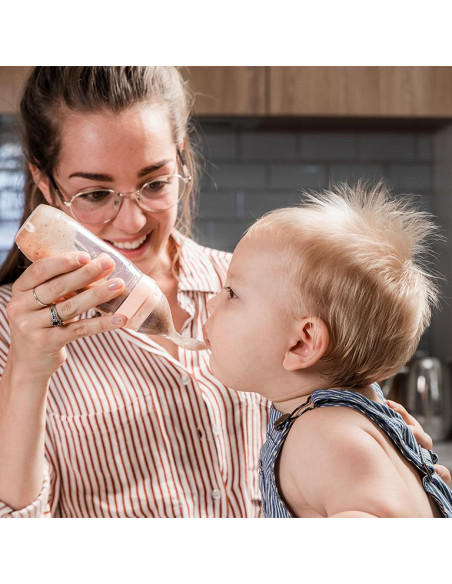 Silicone Baby Food Dispensing Spoon - Grey
